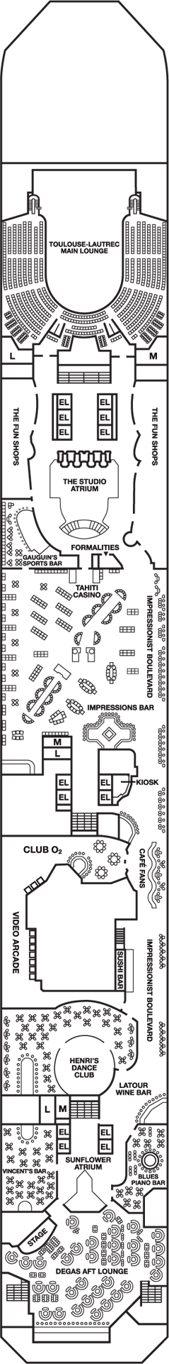 Carnival Conquest Deck Plans
