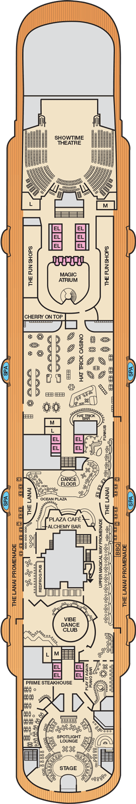 Carnival Magic Deck Plans