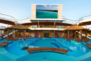 Beach Pool & Carnival's Seaside Theatre
