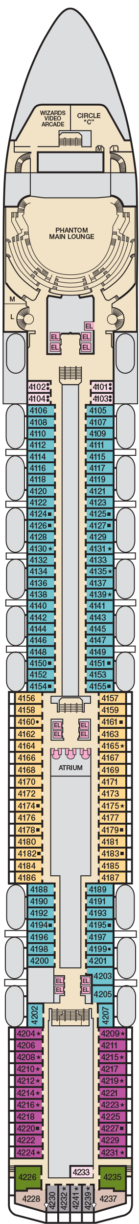 Carnival Miracle Deck Plans
