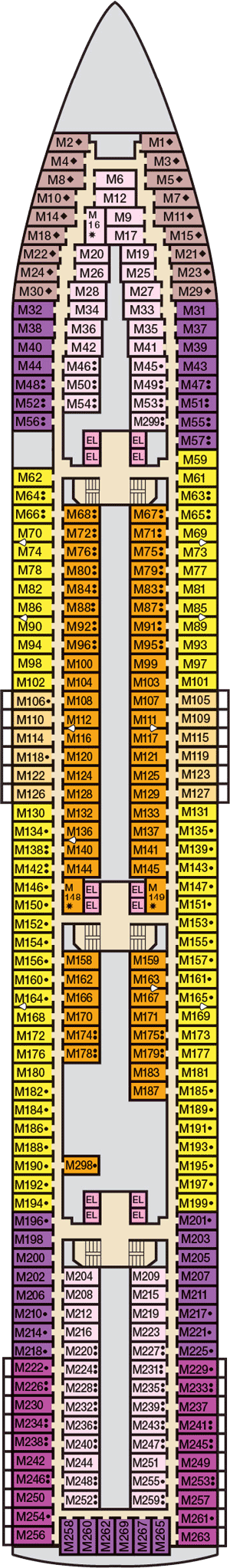 Carnival Paradise Deck Plans
