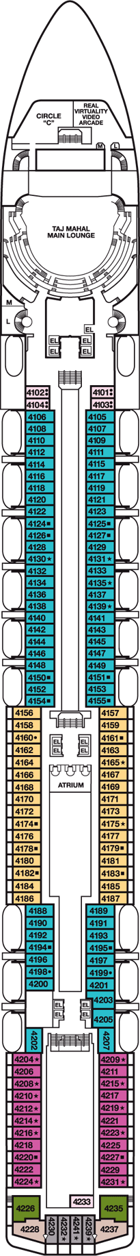 Carnival Pride Deck Plans
