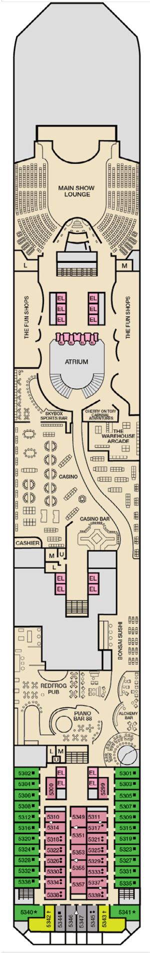 Carnival Radiance Deck Plans