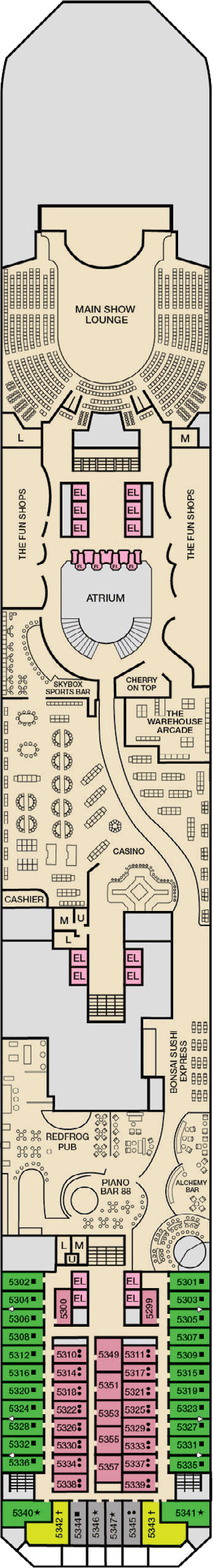 Carnival Sunrise Deck Plans