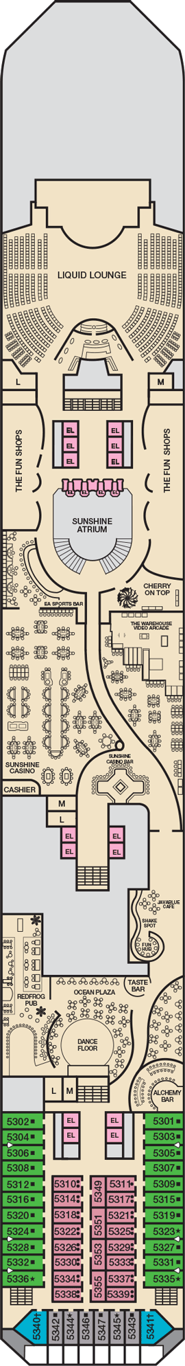 Carnival Sunshine Deck Plans