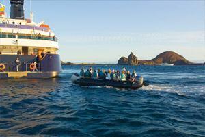 Tour Boat Returning Guests to the Ship