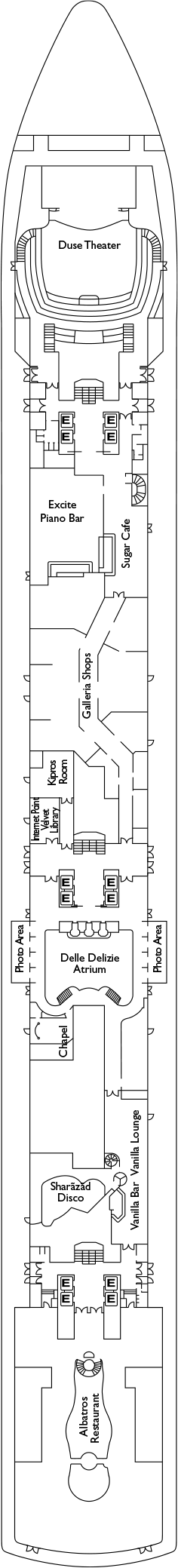 Costa Deliziosa Deck Plans