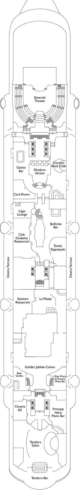 Costa Diadema Deck Plans