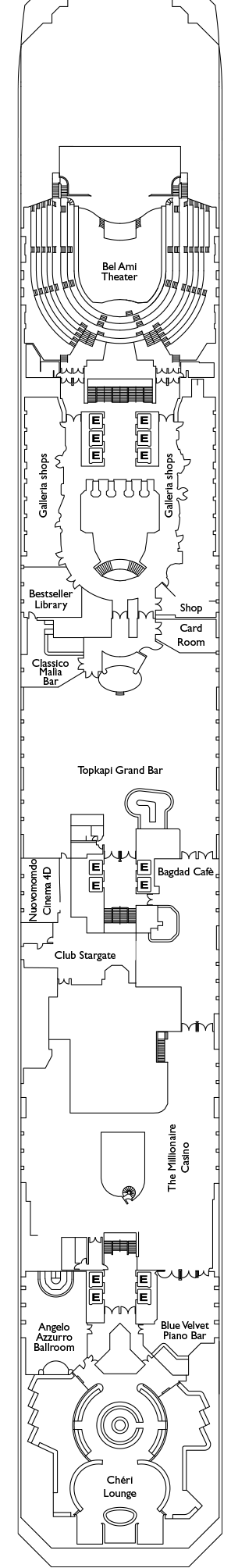 Costa Fascinosa Deck Plans