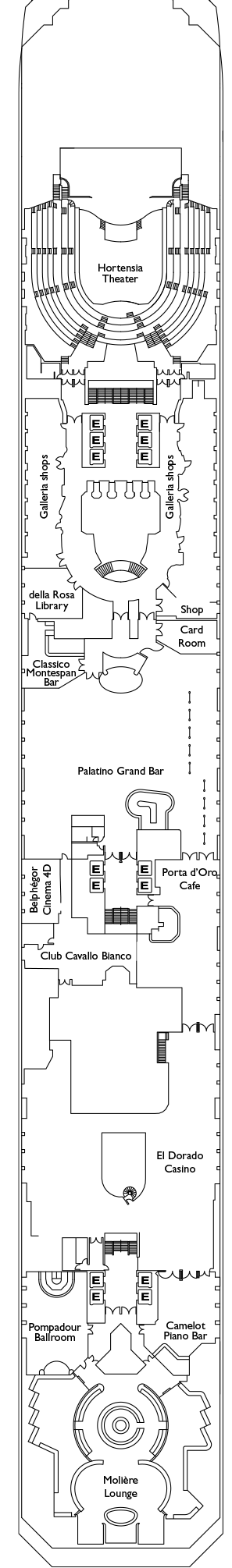 Costa Favolosa Deck Plans