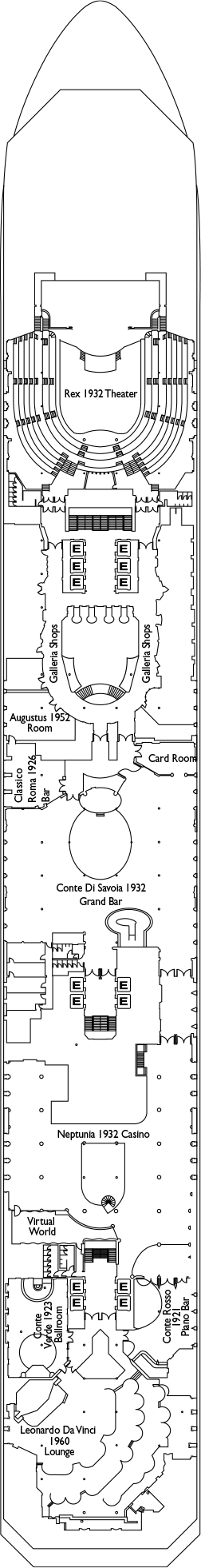 Costa Fortuna Deck Plans