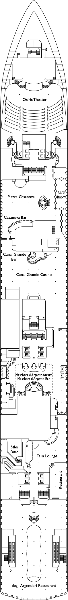 Costa Mediterranea Deck Plans
