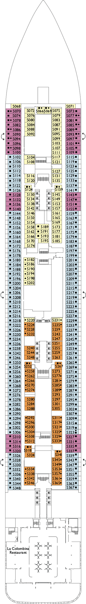 Costa Toscana Deck Plans