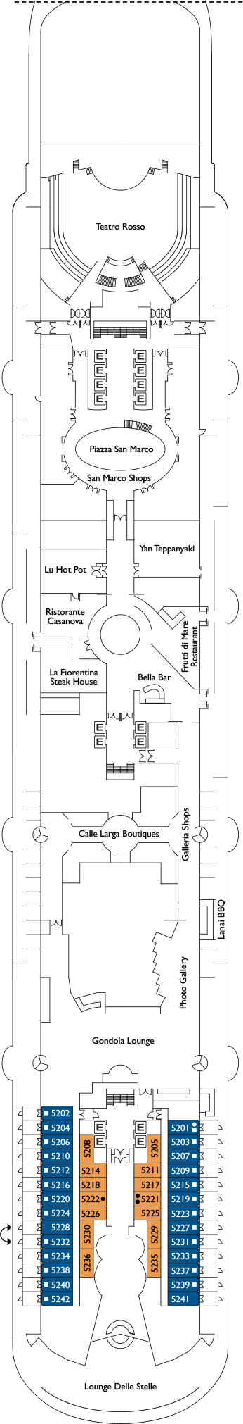 Costa Venezia Deck Plans