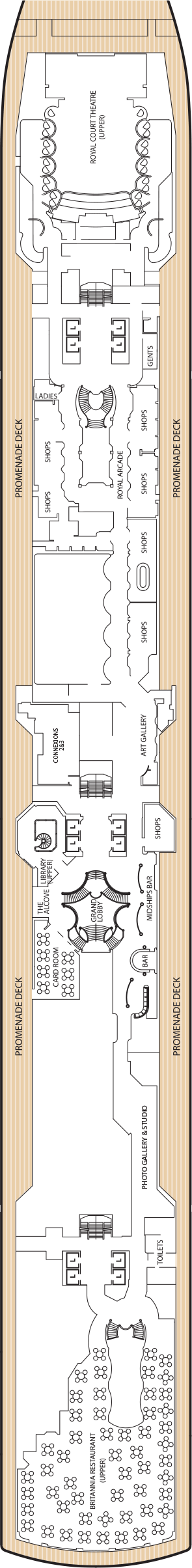 Queen Elizabeth Deck Plans