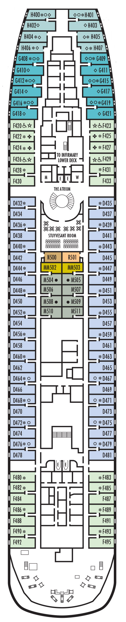 ms Prinsendam Deck Plans