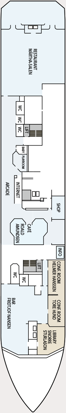 MS Kong Harald Deck Plans