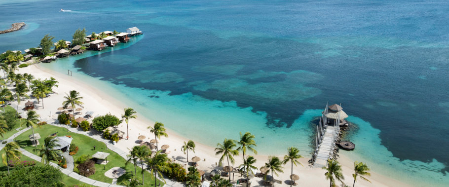 The Beach at Sandals Grande St. Lucian