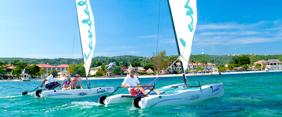 Sailing at Sandals Montego Bay