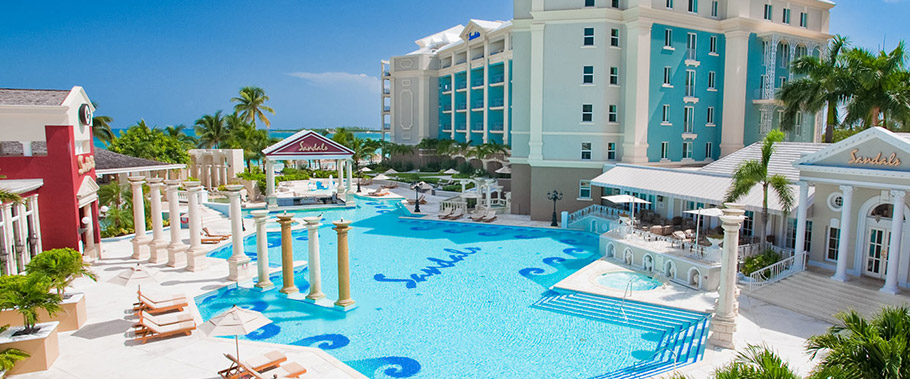 The Main Pool at Sandals Royal Bahamian