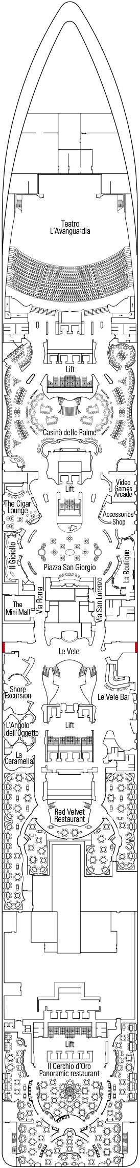 MSC Fantasia Deck Plans