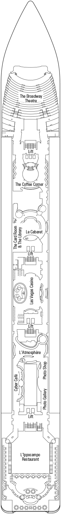 MSC Lirica Deck Plans