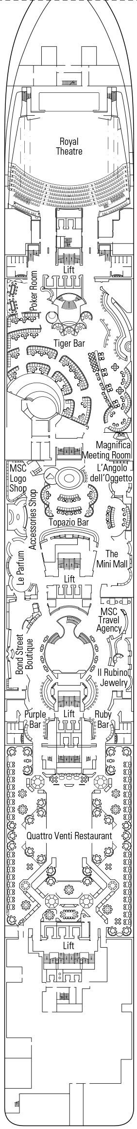 MSC Magnifica Deck Plans