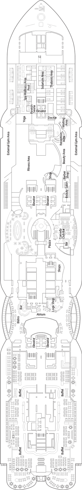 MSC Seaside Deck Plans