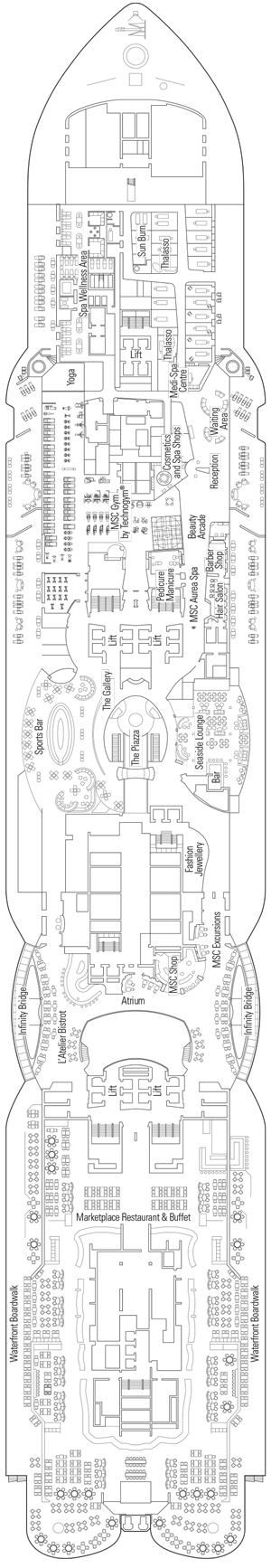 MSC Seaview Deck Plans