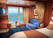 Mid-Ship Mini-Suite with Balcony