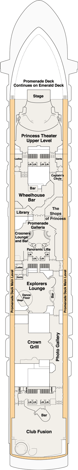 Caribbean Princess Deck Plans