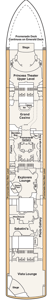golden Princess Deck Plans