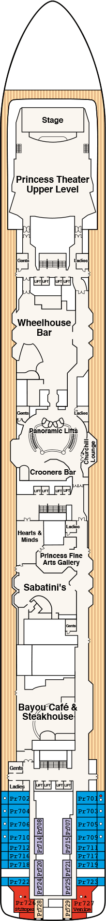 Island Princess Deck Plans