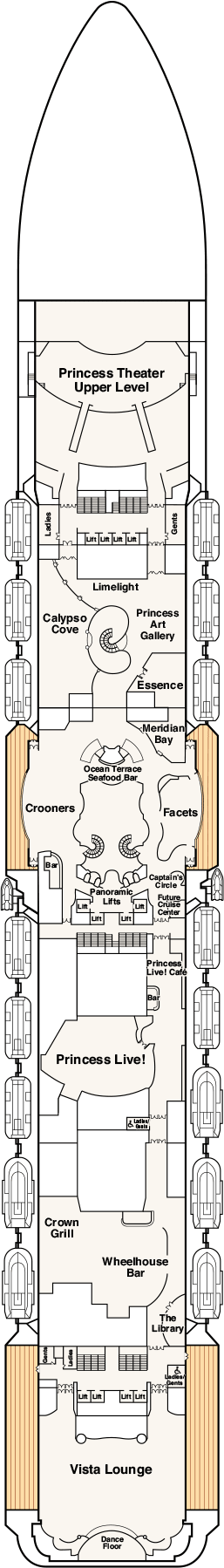Royal Princess Deck Plans