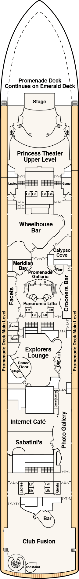 Sapphire Princess Deck Plans