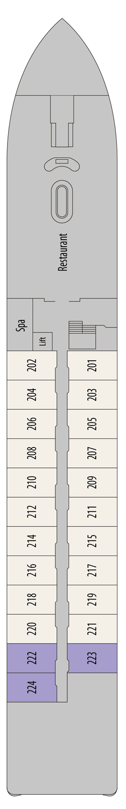 MS Douro Splendour Deck Plans
