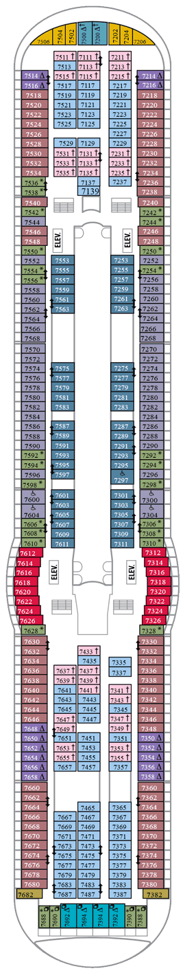 Adventure of the Seas Deck Plans