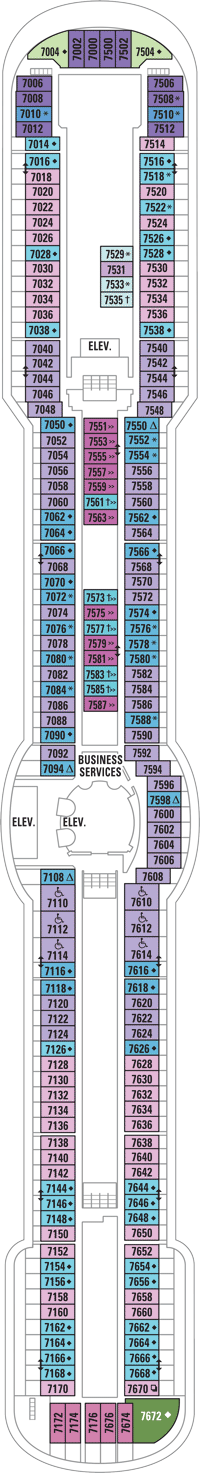 Radiance of the Seas Deck Plans