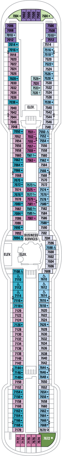 Radiance of the Seas Deck Plans