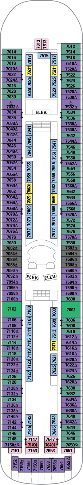 Rhapsody of the Seas Deck Plans