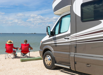 Couple Beach RV