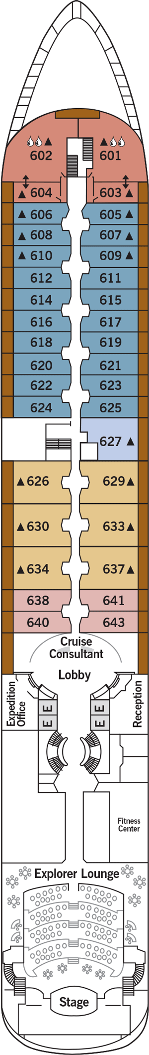 Silver Cloud Expedition Deck Plans