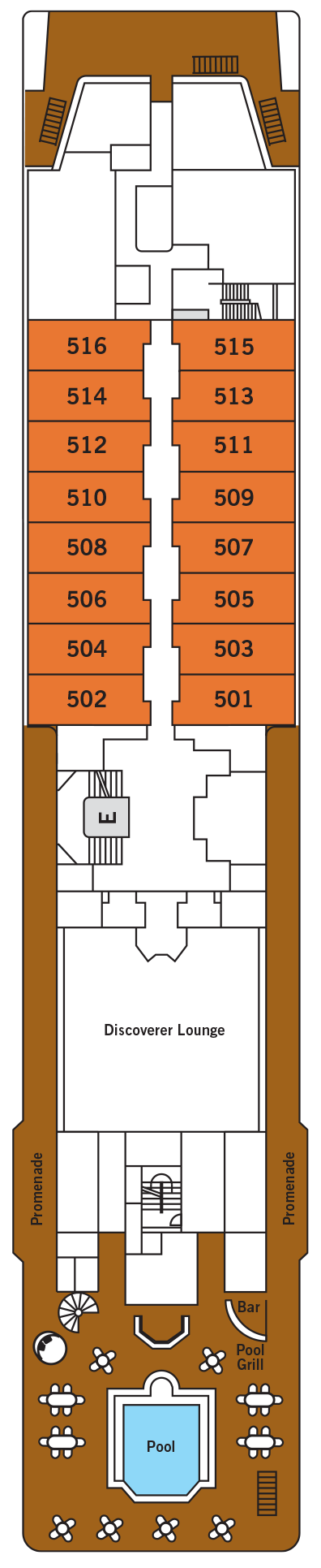 Silver Discoverer Deck Plans