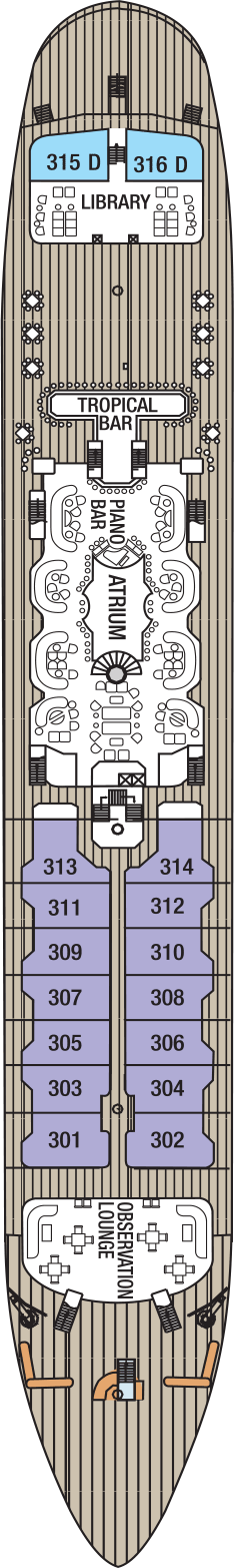 Royal Clipper Deck Plans
